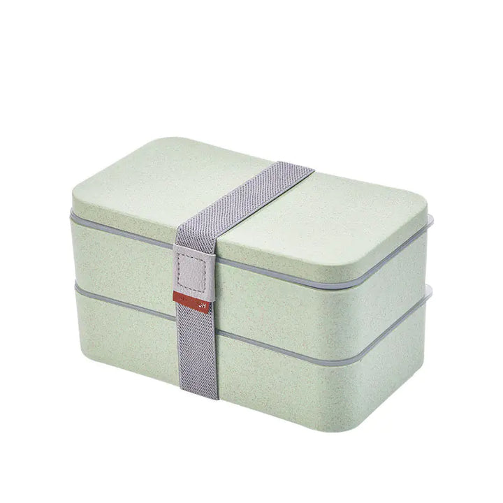 Wheat Straw Double Layer Japanese Bento Box