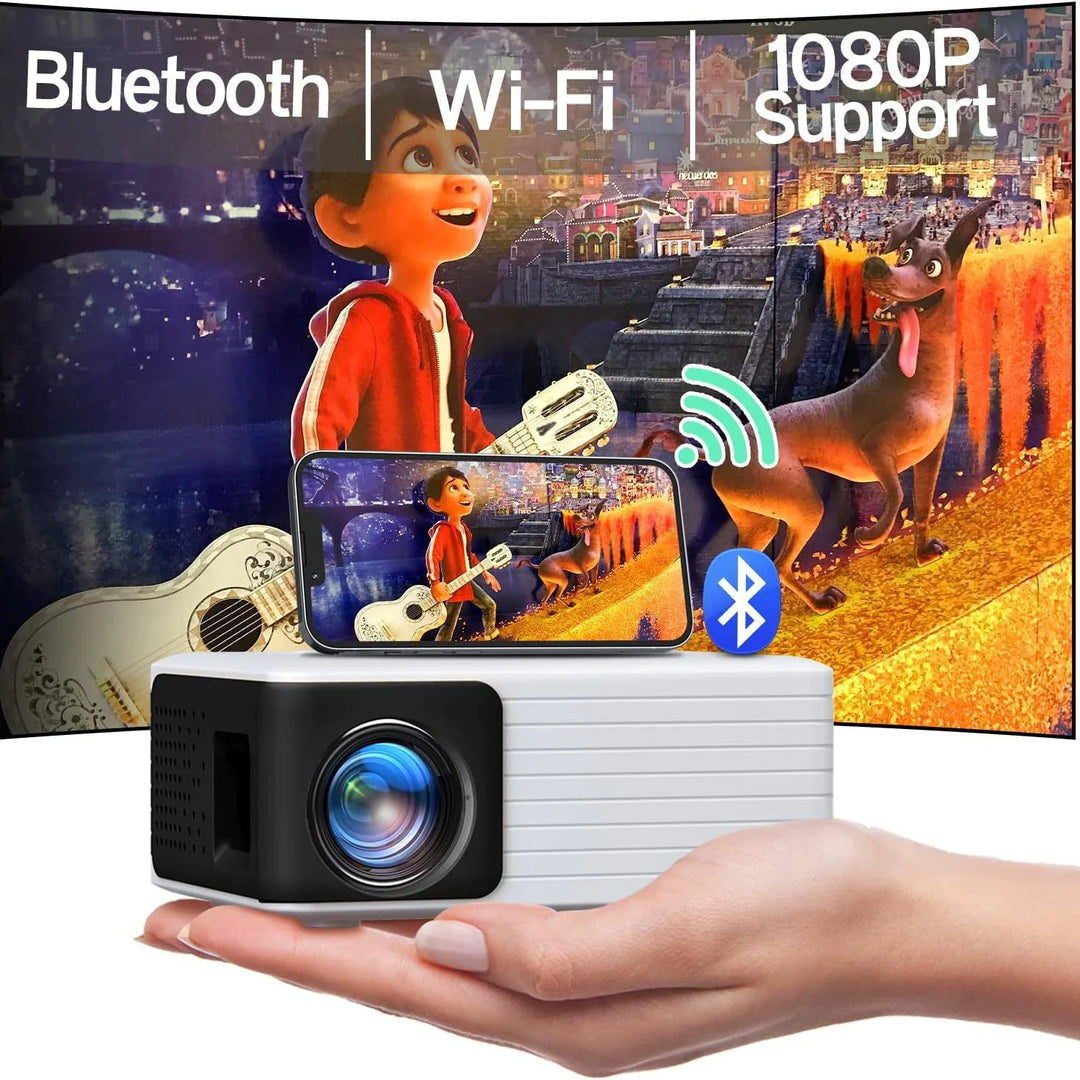 WIFI Wireless Projector Bluetooth 720p HD