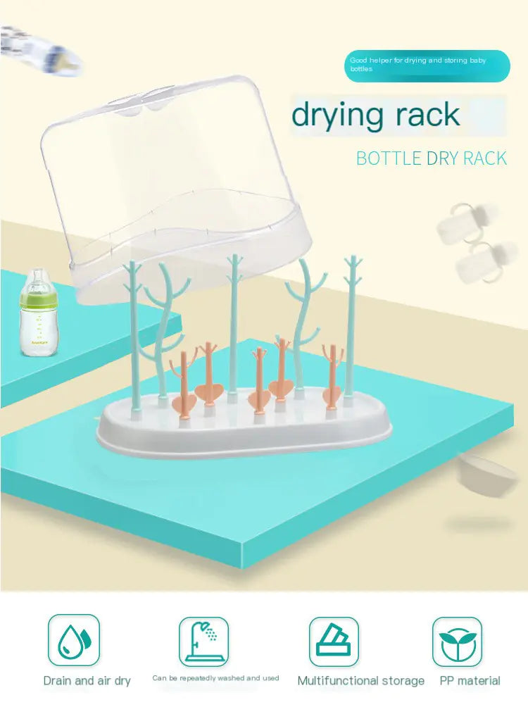 Tree-Shaped Bottle Drying Rack