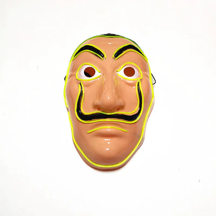 LED Light-Up Mask for Halloween Party Props