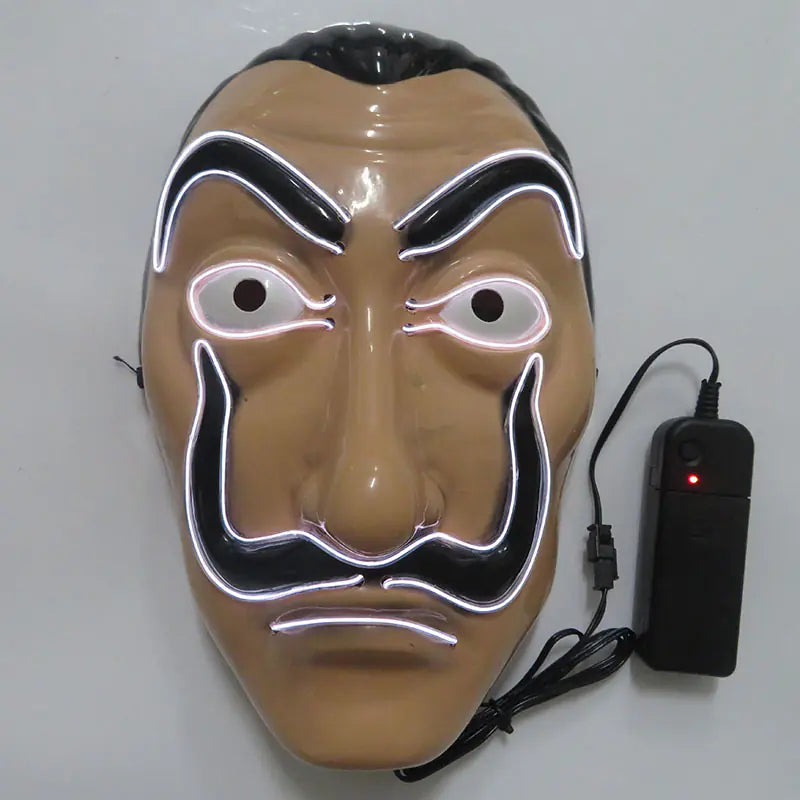 LED Halloween Clown Mask Party Prop and Costume Toy