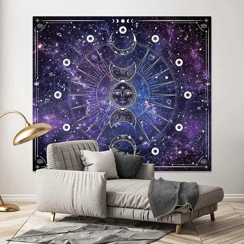 Celestial Space Tapestry Wall Hanging (1 Piece)
