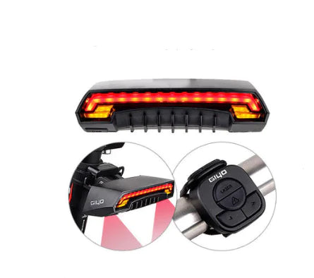 Wireless Remote Control Laser Tail Light for Bicycles