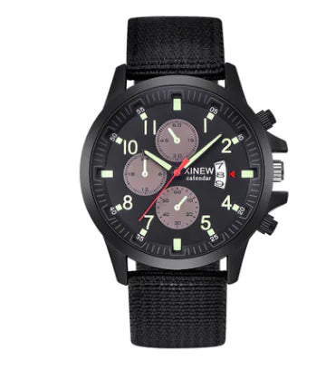 Men's Fashion Nylon Band Military Sports Watch