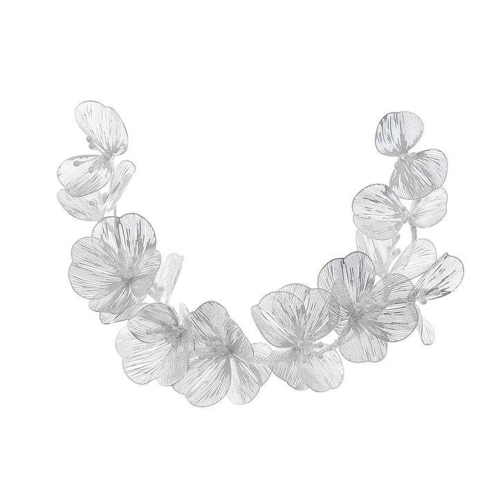 Korean Style Gold Petal Headband with Pearl Accents