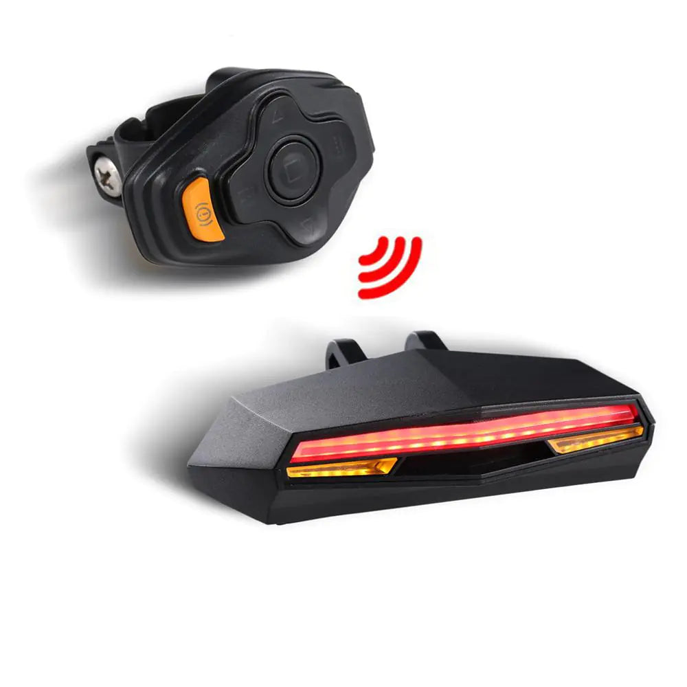 Wireless Remote Control Laser Tail Light for Bicycles