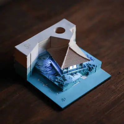 Hogwarts Notepad 3D Model Castle
