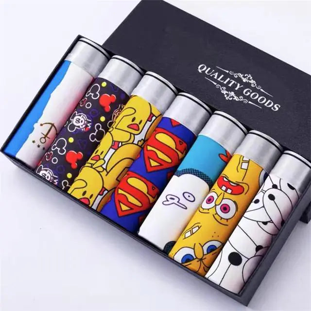 Comfortable Breathable Stretch Cartoon Men's Boxer Shorts