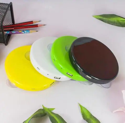 Solar-Powered Mobile Charger with Suction Cup Mount