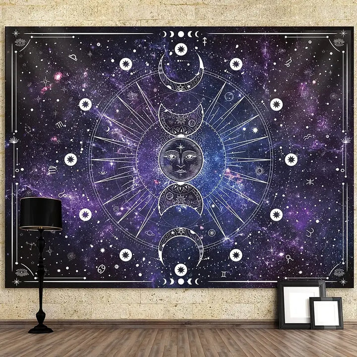 Celestial Space Tapestry Wall Hanging (1 Piece)