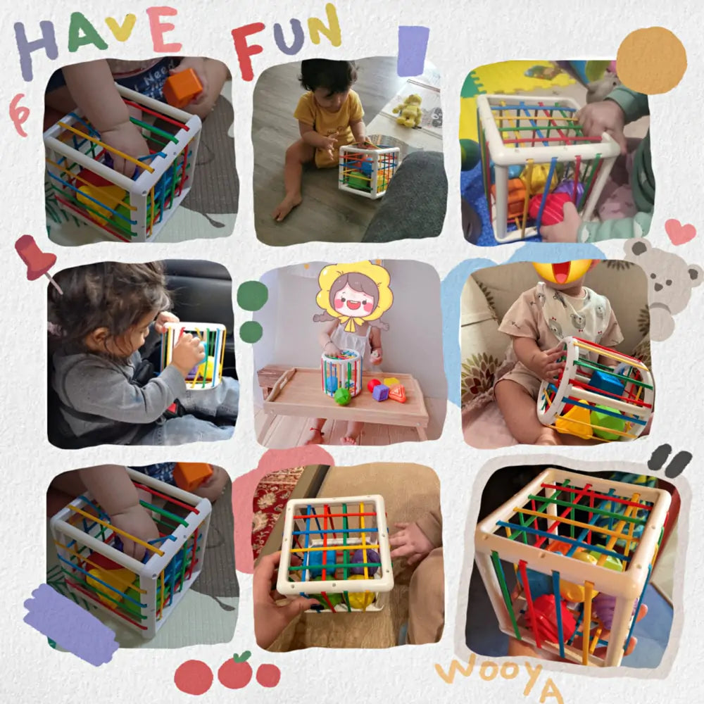 Sorting Game Colorful Shape Blocks