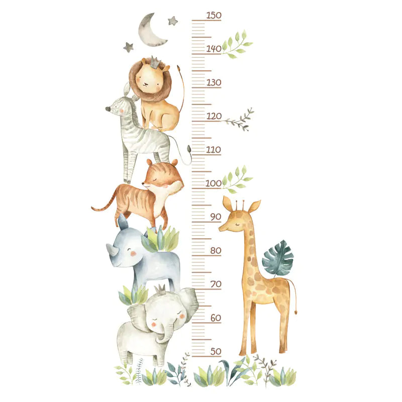 African Animal Height Chart