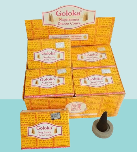 Goloka Nagchampa Dhoop Cones - MD Store