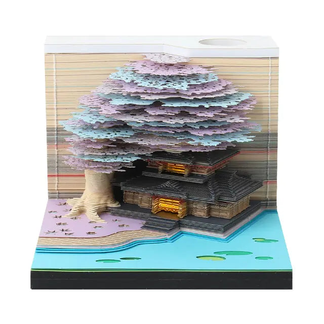 Hogwarts Notepad 3D Model Castle
