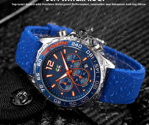 Sporty Six-Pin Quartz Watch