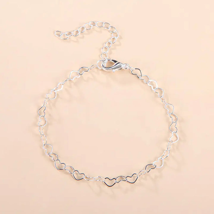 Simple Heart Bracelet for Women's Fashion