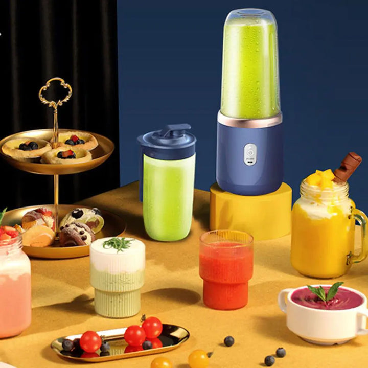 Tragbarer elektrischer Entsafter, 400 ml, Zitronen-/Orangenpresse, Multifunktionsmixer, Frucht-Smoothie-Mixer, Haushaltsgeräte
