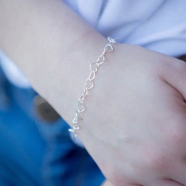 Simple Heart Bracelet for Women's Fashion