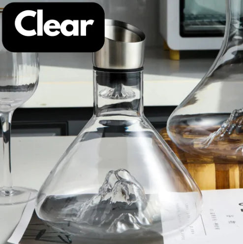 Mountain Decanter with Crystal Glass Filter (One Piece)