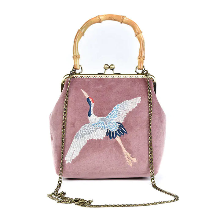 DIY Embroidery Coin Purse Kit with Chain Strap