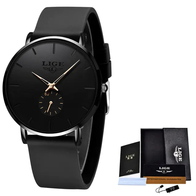 LIGE New Fashion Mens Watches MD Store