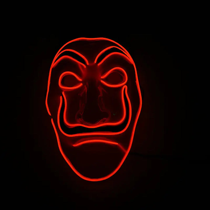 LED Light-Up Mask for Halloween Party Props