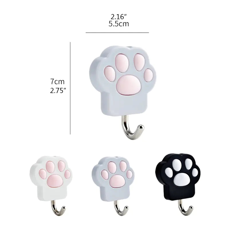 Creative Cat Claw Hanger Wall Towel Rack for Kitchen