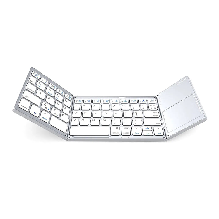 Foldable Mini Keyboard with Wireless Bluetooth Touchpad