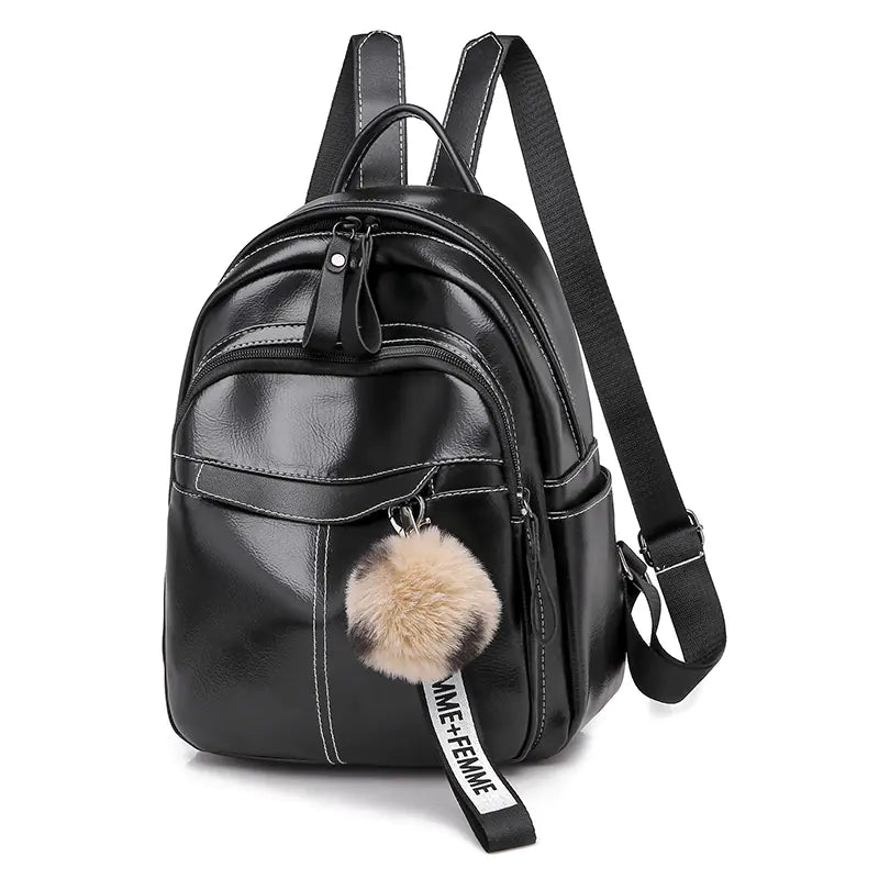 Fashionable Soft Leather Women's Backpack 2020 Model