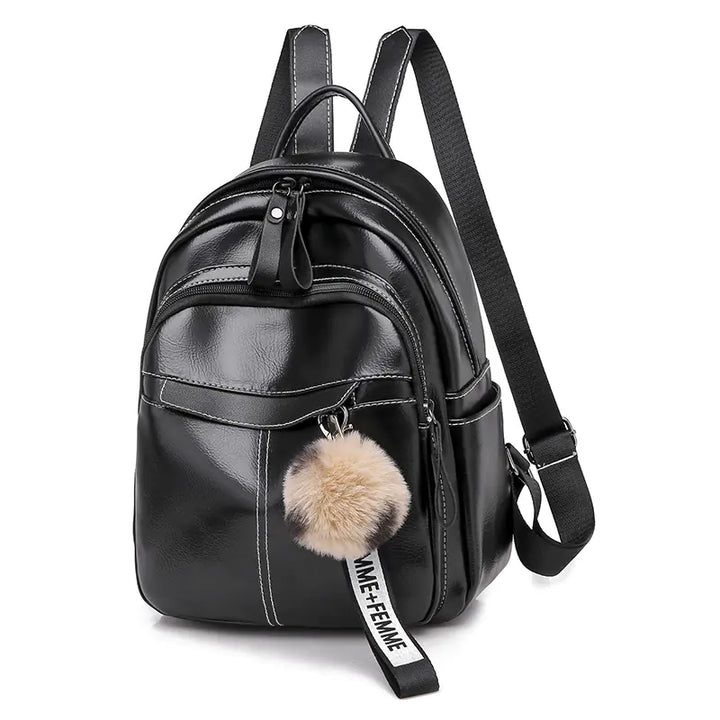 Fashionable Soft Leather Women's Backpack 2020 Model