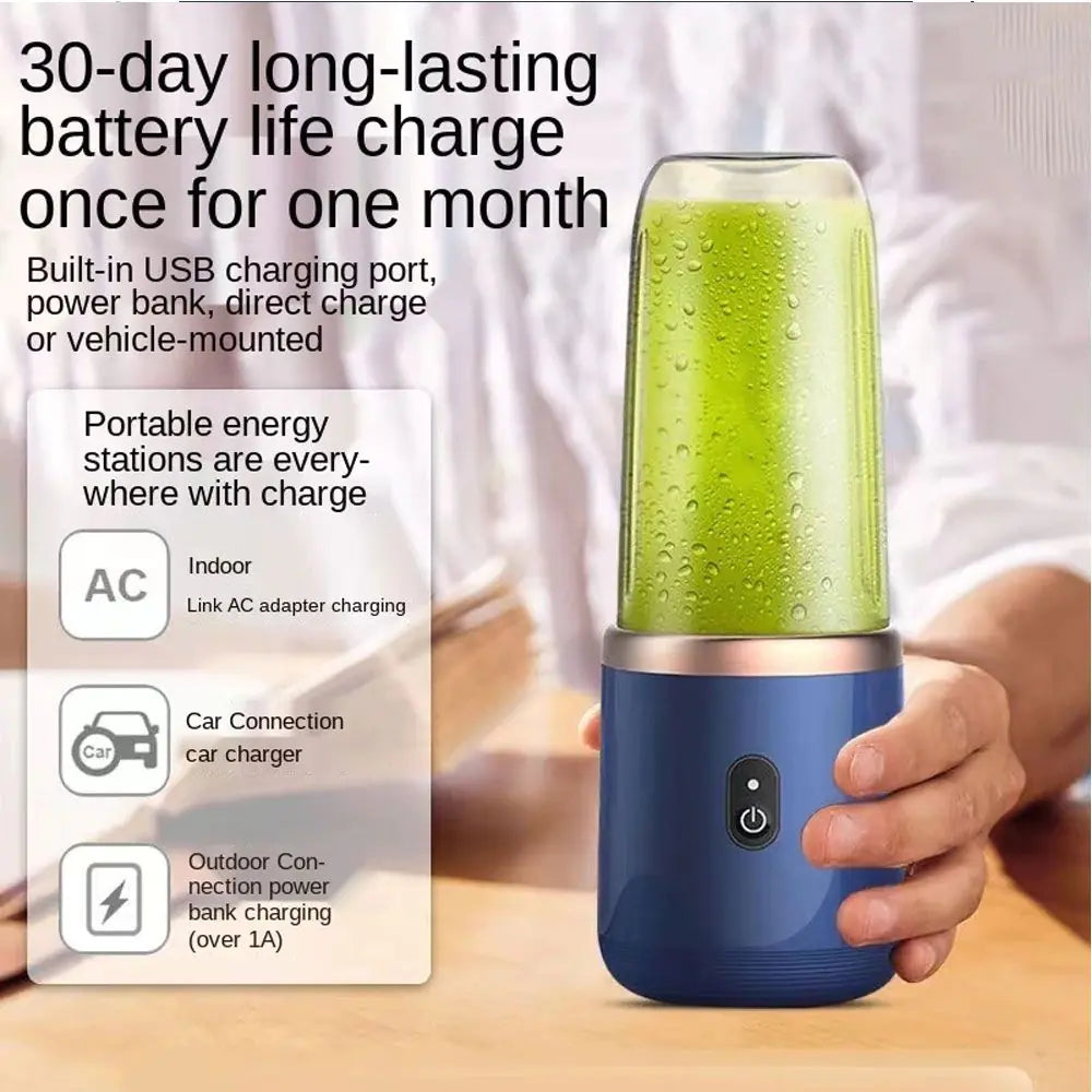 Tragbarer elektrischer Entsafter, 400 ml, Zitronen-/Orangenpresse, Multifunktionsmixer, Frucht-Smoothie-Mixer, Haushaltsgeräte