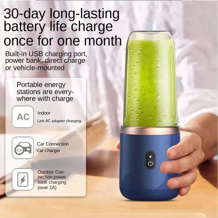 Tragbarer elektrischer Entsafter, 400 ml, Zitronen-/Orangenpresse, Multifunktionsmixer, Frucht-Smoothie-Mixer, Haushaltsgeräte