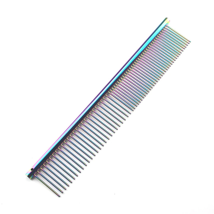 Colorful Stainless Steel Medium Pet Comb