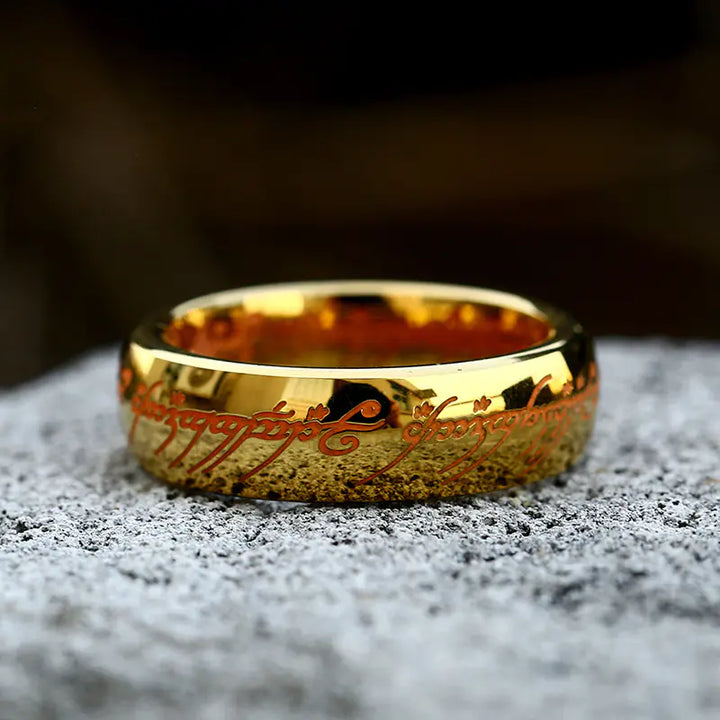 Men's Stainless Steel Vacuum Electroplated Ring
