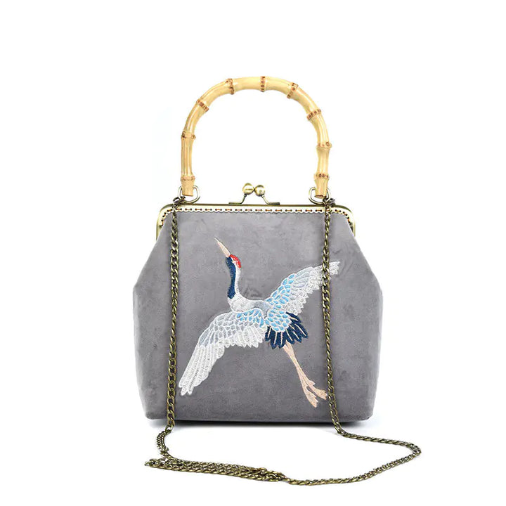 DIY Embroidery Coin Purse Kit with Chain Strap