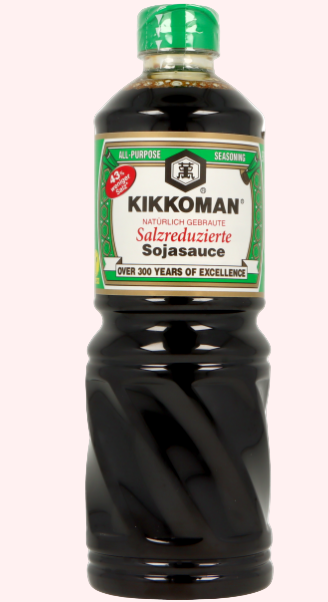 Kikkoman Less Salt Soy Sauce Naturally Brewed 975ml