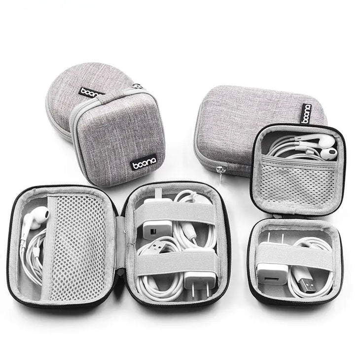 Portable Multifunctional Earphone and Cable Storage Bag
