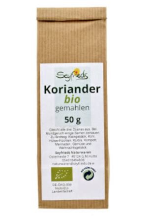 Seyfrieds | Koriander | bio gemahlen | 50 g