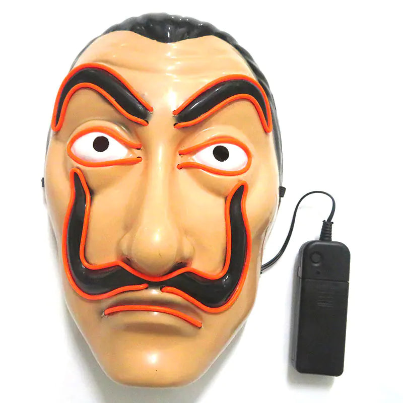 LED Halloween Clown Mask Party Prop and Costume Toy