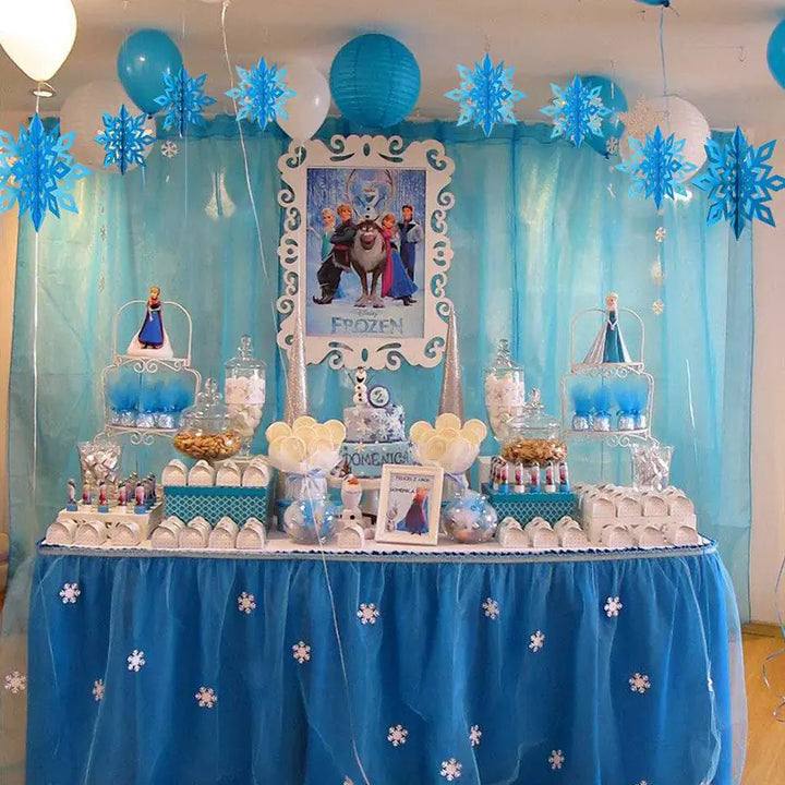 3D Snowflake Decorations for Winter Christmas Events