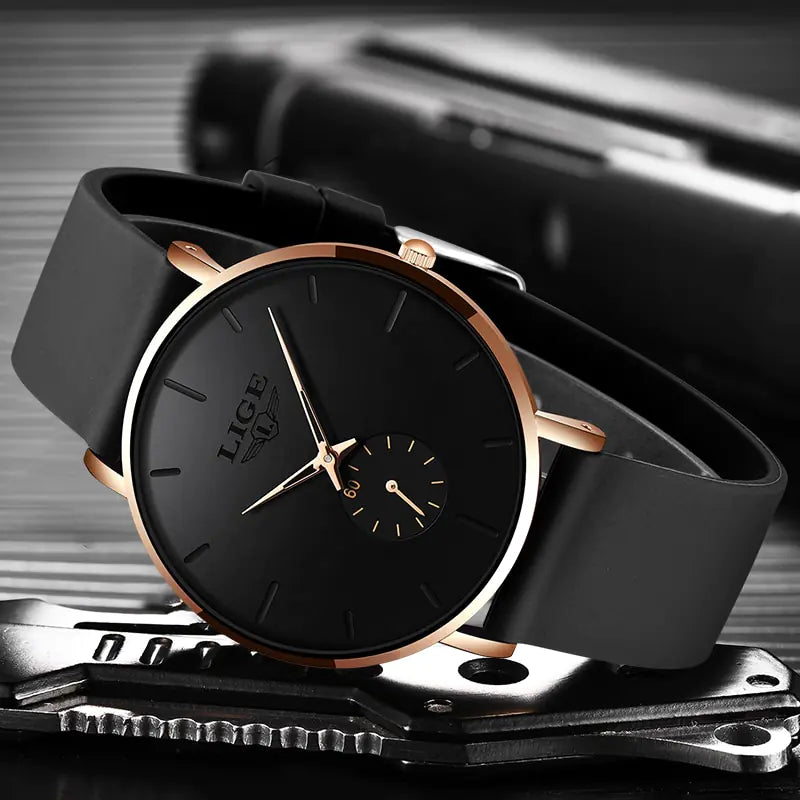 LIGE New Fashion Mens Watches MD Store