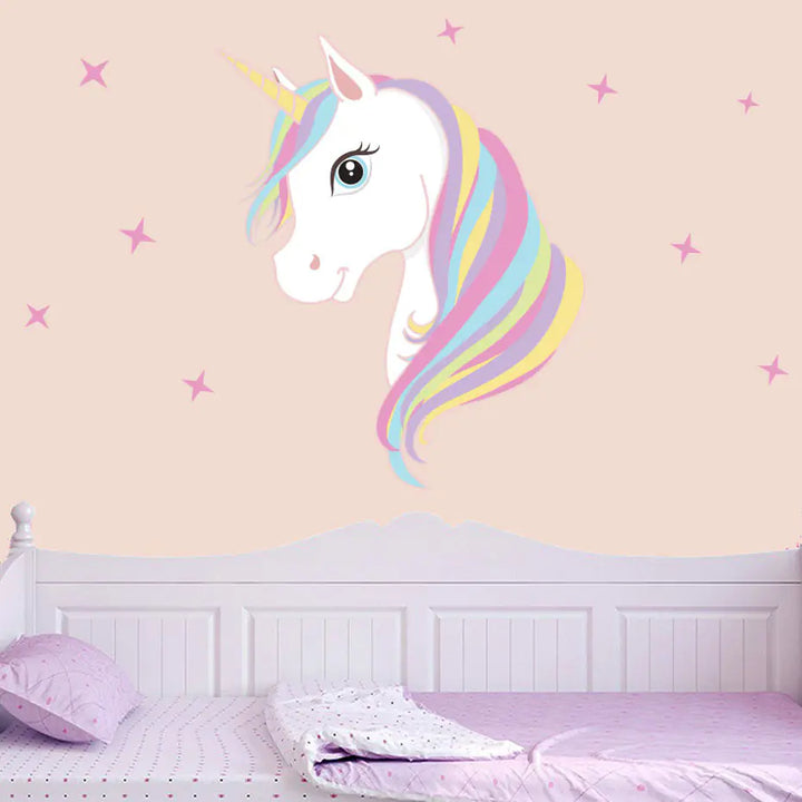 Unicorn Wall Stickers for Kids' Room Decor