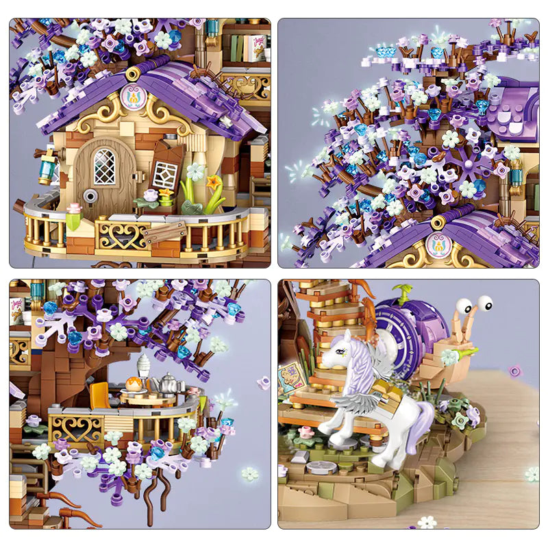 Large Elven Tree House Handassembled Building Toy
