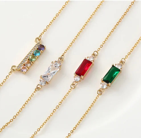 Korean-Japanese Style S925 Silver 18K Gold Necklace Set