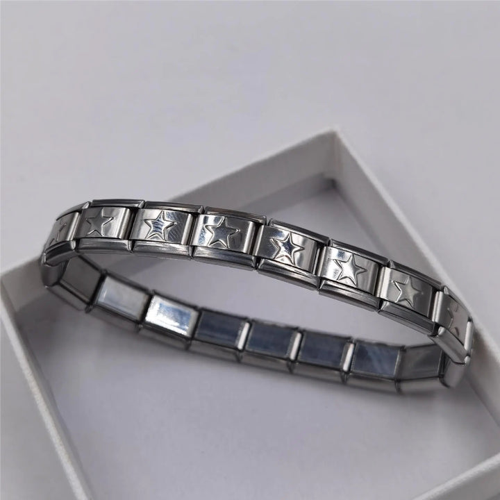 Stainless Steel Five-Point Star Bracelet