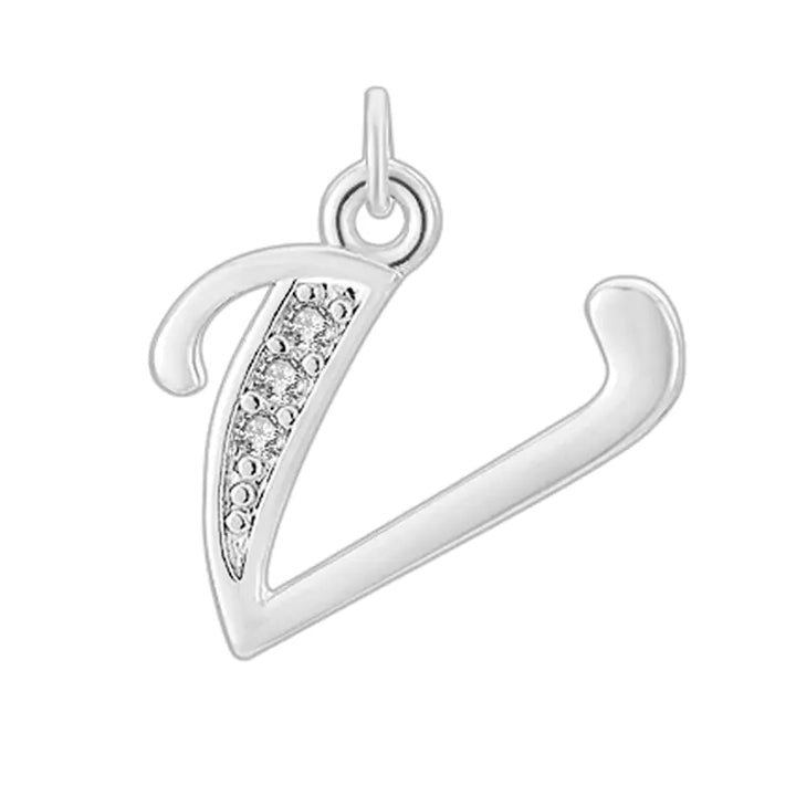 Diamond-Embedded Capital 26 English Letter Pendant Set