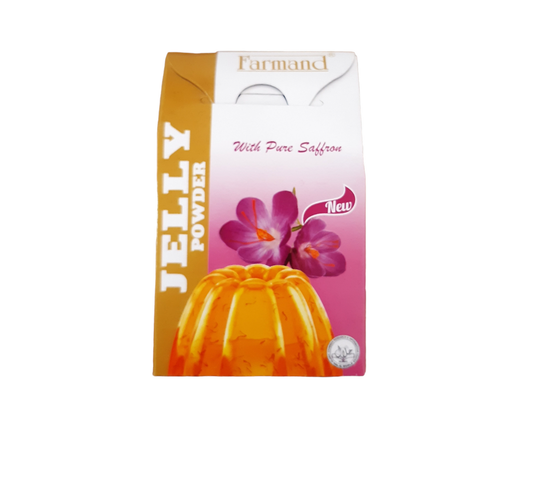 Farmand Jelly Pulver mit reinem Safran 100g (Halal) 