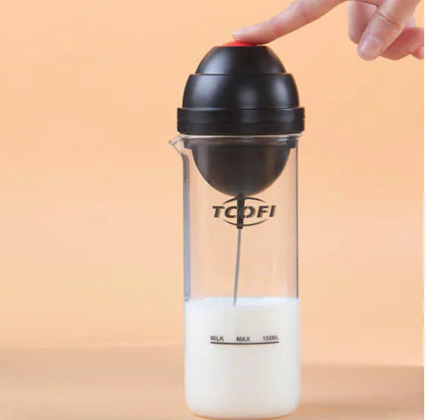 Electric Milk Frother and Mixing Cup