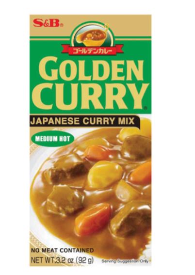 S & B Golden CUrry Japanese Curry Medium Hot