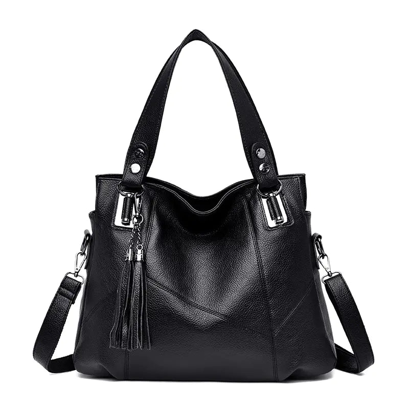Fashionable Soft Leather Large Shoulder Bag for Women